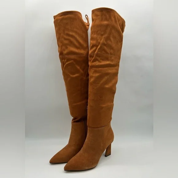 2270- Vince Camuto Taplana2 Over-the-Knee Boots Warm Caramel Size 7.5 M NWT - Picture 4 of 14
